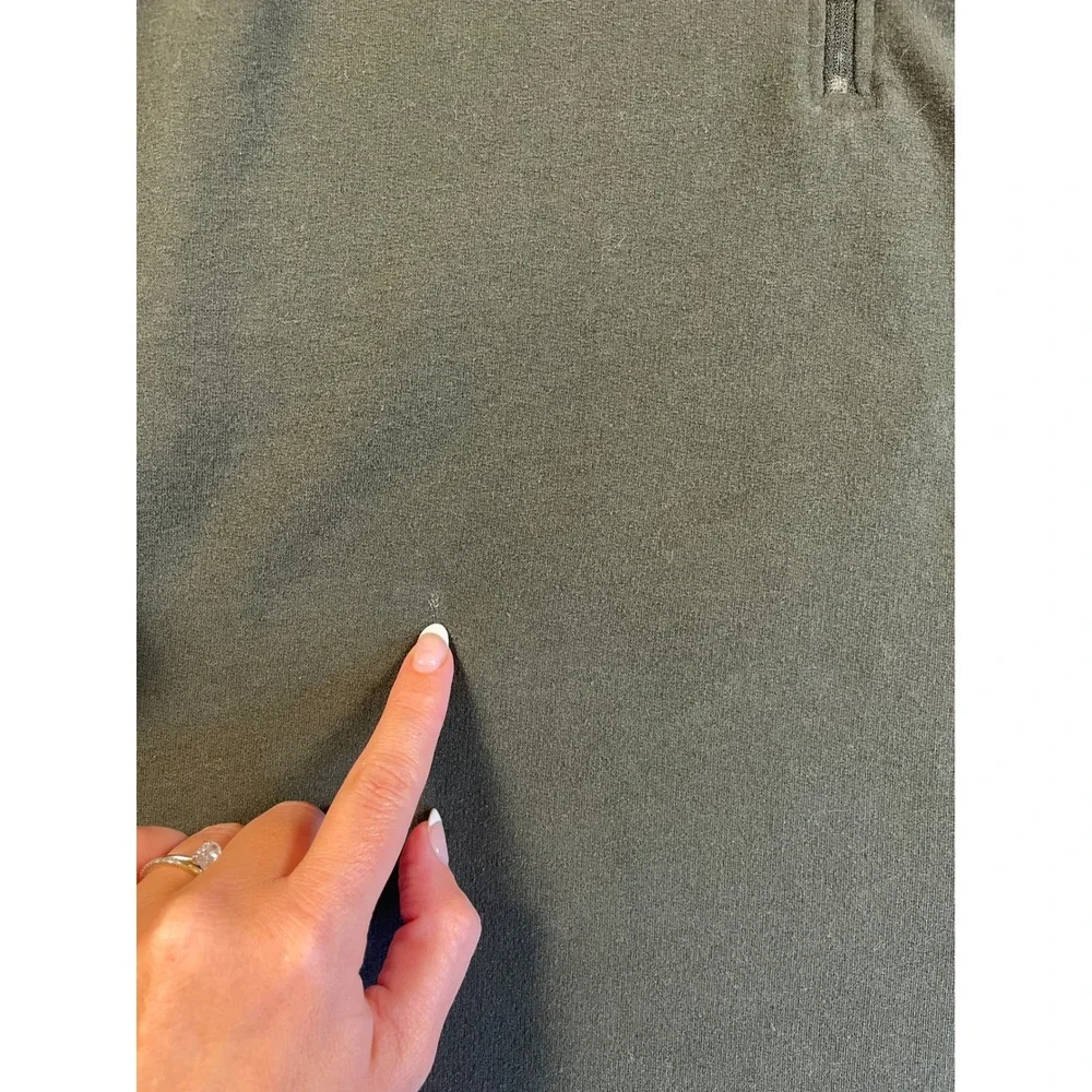 Browning Sweatshirt Fits Mens XXL 2XL Olive Green Quarter Zip Pullover XXXL 3TG